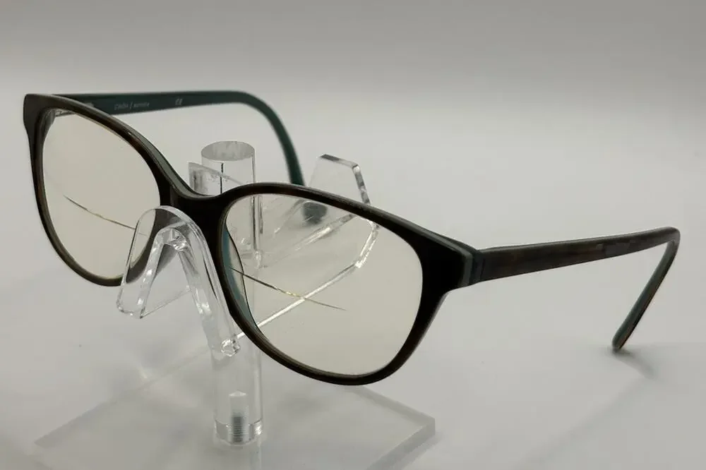 Cinzia Europa CIN-5033 C1 Teal Brown Eyeglass Frames Oval Women's Optical